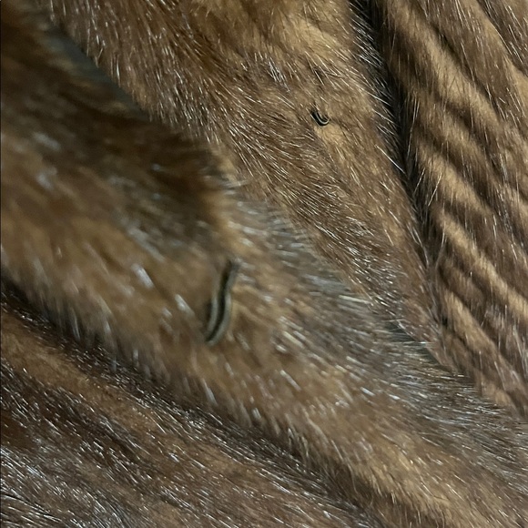 100% Real Vintage Mahogany Mink Fur Coat Beautiful Elegant M - Picture 13 of 14